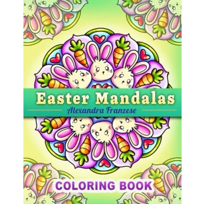 Abbildung von Easter Mandalas Coloring Book: Cute Spring Themed Patterns to Color, Great for Kids and Adults, Basket Stuffers (Icon Mandala Books)