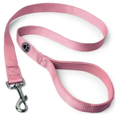 Abbildung von igadgitz home U7287 Führleine Hund, Hundeleine Gepolstert Griff Rosa 122cm (1.22m)