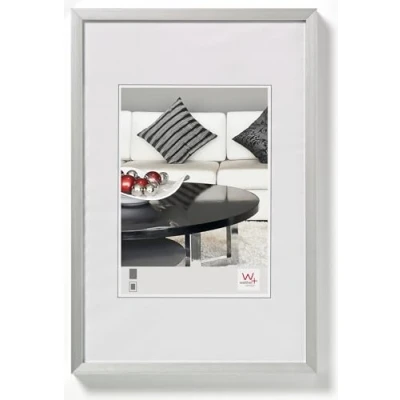 Abbildung von walther design Bilderrahmen silber 10 x 15 cm Aluminium Chair Alurahmen AJ520S