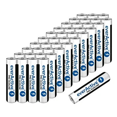 Abbildung von Batterien Micro AAA LR03 Alkaline Vorratspack 40 Stück everactive Markenqualität