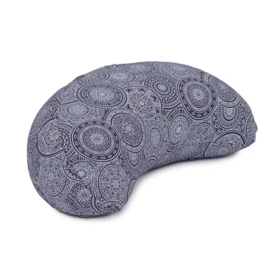 Abbildung von bodhi Halbmond Kissen Design Meditationskissen YOGI MOND Mandala, dunkelblau