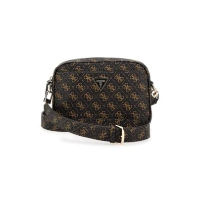 Abbildung von Guess Meridian 24 CM Umhängetasche, Damen, Größe: One Size, Brown logo