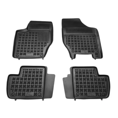 Abbildung von REZAW PLAST 201303 Fußmattensatz Gummi vorne und hinten 4 schwarz PEUGEOT: 308 I Schrägheck, SW, CITROËN: C4 II DS4 Schrägheck