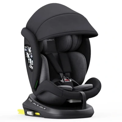 Abbildung von XOMAX Autokindersitz Liana, bis: 12, ab: 36 kg, (Liana), Kindersitz drehbar 360, 0 12 Jahre, Haltegurt Alarmfunktion, i Size