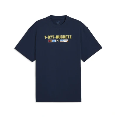 Abbildung von Puma Tshirt print, Herren, Größe: XL, Club navy