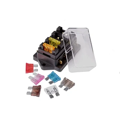 Abbildung von edi tronic 12V/24V 4fach Sicherungshalter Sicherungsdose Sicherungskasten 8 KFZ Sicherungen