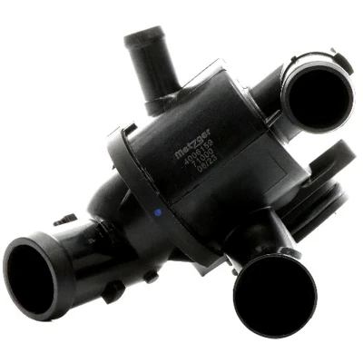 Abbildung von METZGER 4006159 Kühlwasserthermostat 87 mit Dichtung Kunststoff VOLKSWAGEN: GOLF 6, Passat B7 Variant, Caddy 3 Kombi, AUDI: A3 Schrägheck