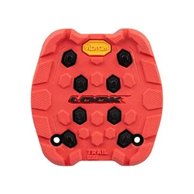 Abbildung von LOOK Cycle Activ Grip Trail Pad Kompatibel mit Flat Pedalen Anti Rutsch Technologie Innovativer Gummi Oberfläche Außergewöhnliche Griffigkeit Rot
