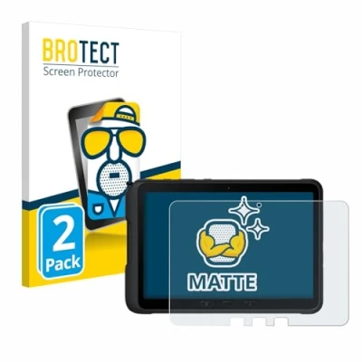Abbildung von BROTECT Entspiegelungs Schutzfolie für Samsung Galaxy Tab Active 4 Pro (im Querformat) (2 Stück) Matte Displayschutz Folie, Anti Fingerprint