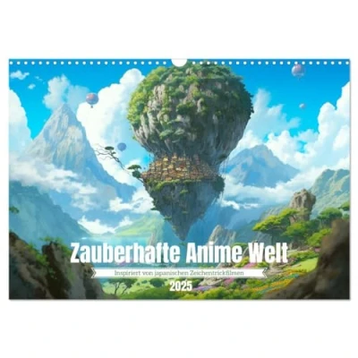 Abbildung von Zauberhafte Anime Welt (Wandkalender 2025 DIN A3 quer), CALVENDO Monatskalender