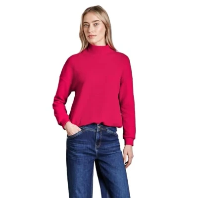 Abbildung von Street One MIT Feiner Struktur Strickpullover, Damen, Größe: 42, Pink