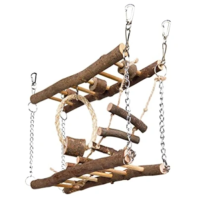 Abbildung von Trixie Bark Wood Suspension Bridge 27 x 17 7 cm