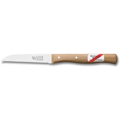 Abbildung von Windmühlenmesser Gemüsemesser &quot;Klassiker&quot;, (1 tlg.), Wellenschliff Rotbuche 85 mm rostfrei