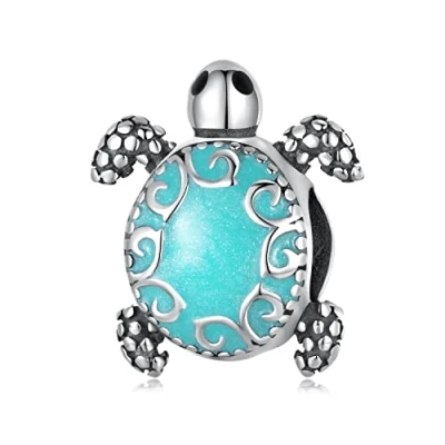 Abbildung von Schildkröte Charms Anhänger für Pandora Armband 925 Sterling Silber Langlebigkeit Charm Bead