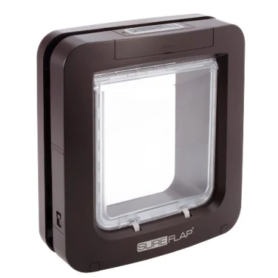 Abbildung von SureFlap Mikrochip Haustiertür XXL Braun 18 x 17 cm