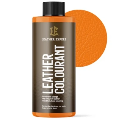 Abbildung von Sehr Deckend Wasser Lederfarbe Orange 500 ml Leather Paint für Natur und ÖkoLeder Dye Ohne Alkohol alle Lederaccessoires Reißt oder Blättert Nicht ab