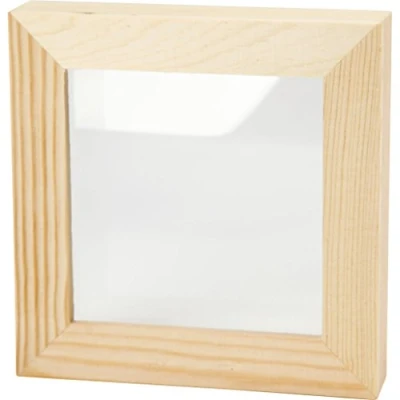 Abbildung von Creativ 3D Rahmen aus Holz, Beige, 12,3 x cm, 1 Stück, 575610