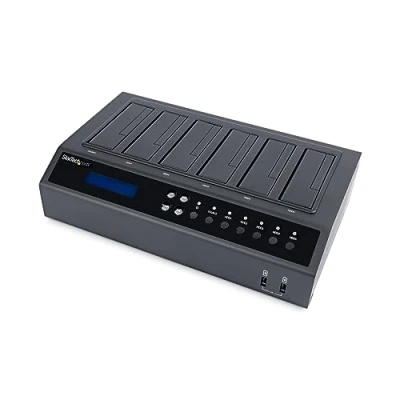 Abbildung von StarTech.com USB 3.0 / eSATA 6 Bay Festplatten Dock Kopierstation 1:5 HDD SSD Kloner und Eraser 2,5/3,5 Dockingstation