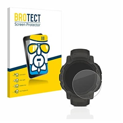 Abbildung von BROTECT Schutzglas für Garmin Instinct 2 Solar Schutzfolie Panzer Folie Glas [Extrem Kratzfest 9H, Anti Fingerprint, Ultra Transparent]