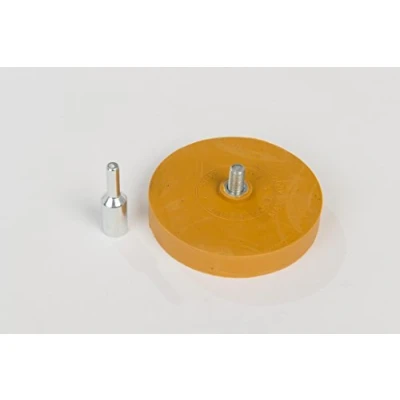 Abbildung von BGS 2x Folien Plakettenradierer Folienradierer Entferner Bohrmaschine Klebstoffe 3999 Folienplakettenradierer Radierer Plakettenentferner Klebstoffreste Radierscheibe Aufklebe