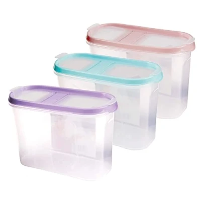 Abbildung von Bestlivings Vorratsdose Müslispender 1,4L 4,5L, Kunststoff, (3 tlg., 1,4 Liter (7cm x 17cm 12,5cm), Schüttdose für Lebensmittel, Vorratsbehälter Set Frischhaltedosen