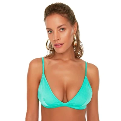 Abbildung von TRENDYOL Women&#039;s Dreieckige Bikini Top, Mint, 34