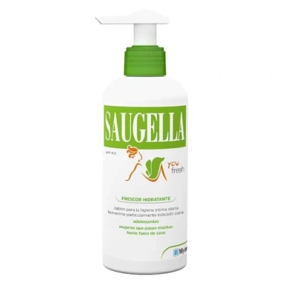 Abbildung von Jabón Íntimo Saugella You Fresh ? de higiene íntima diaria femenina para mujeres que buscan una sensación frescor pH 4,5 200 ml