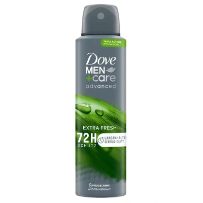 Abbildung von Dove MEN+care advanced Anti Transpirant Extra Fresh Deo Spray schützt 72 Stunden vor Körpergeruch und Schweiß 150 ml