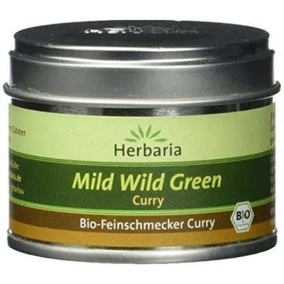 Abbildung von Herbaria Mild Wild Green Curry 25 g kbA* S Dose, 1er Pack (1 x g) Bio