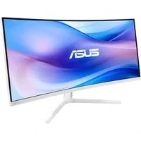 Abbildung von ASUS Eye Care VU34WCIP W 34 Zoll UWQHD Monitor 100 Hz, Luftionisator, Epeat Gold, Adaptive Sync VA Panel, 21:9, 3440x1400, DP, HDMI, USB C mit 65W PD, Hub, ergonomisch, weiß, Lautsprecher