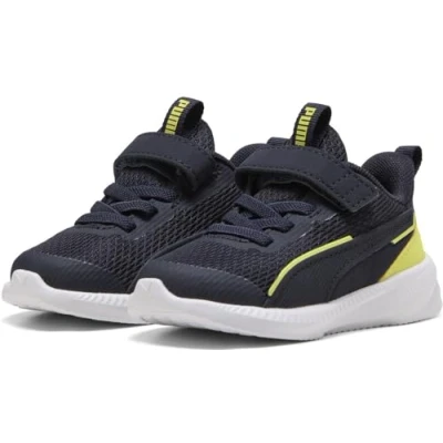 Abbildung von PUMA Unisex Baby Flyer 3 AC+ INF Sneaker, New Navy Lemon Sherbert White, 23 EU