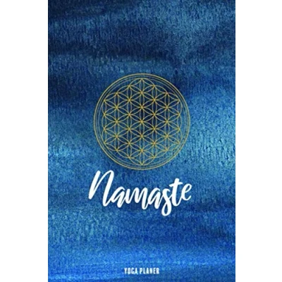 Abbildung von Namaste: Yoga Planer Tagebuch zum eintragen und ausfüllen Lebensblume Tracker Notizbuch ca. A5 mit glänzendem Softcover