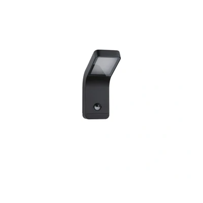 Abbildung von Paulmann LED Außen Wandleuchte &quot;Kulma IP44 90x174mm 3000K 7,5W 500lm 230V Anthrazit Aluminium&quot;, 1 flammig, Bewegungsmelder seewasserresistent