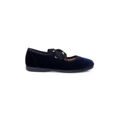 Abbildung von Pisamonas Merceditas LAZO Riemchenballerina für Kinder, Größe: 32, Azul marino Schuhe