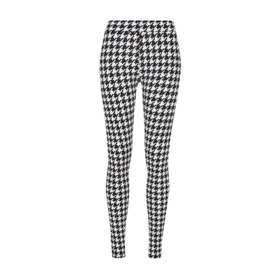 Abbildung von Urban Classics SOFT AOP Leggings Hosen, Damen, Größe: 3XL, Blackhoundstooth