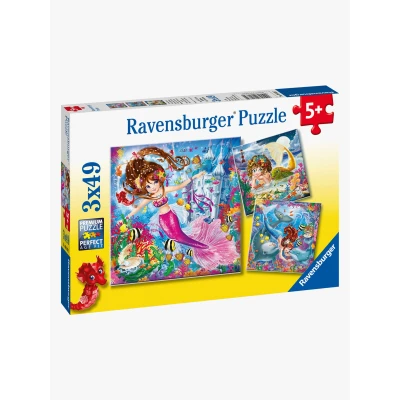 Abbildung von Ravensburger Puzzle Bezaubernde Meerjungfrauen 3x49 Teile