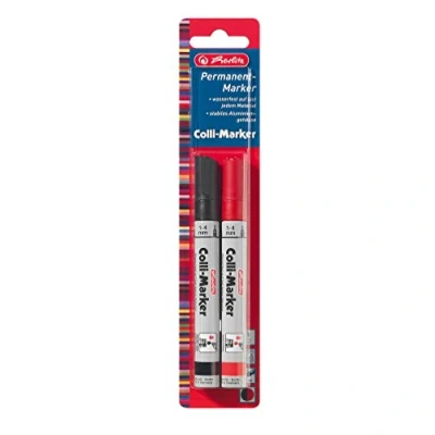 Abbildung von Herlitz 8665705 Colli Marker 1 4 sortiert, 2 Stück, schwarz/rot