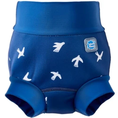 Abbildung von Splash About Happy Nappy Wiederverwendbar Schwimmwindel, White Birds, 0 3 monate