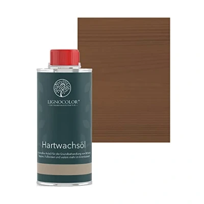 Abbildung von Lignocolor Hartwachsöl (250 ml, Eiche dunkel) Holzöl für den Innenbereich