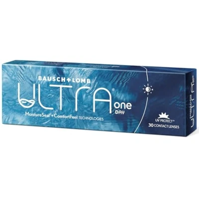 Abbildung von Bausch + Lomb ULTRA ONE DAY, sphärische Tageslinsen, Premium Kontaktlinsen weich, 30 Stück, / BC 8.6 mm DIA 14.2 3,25 Dioptrien