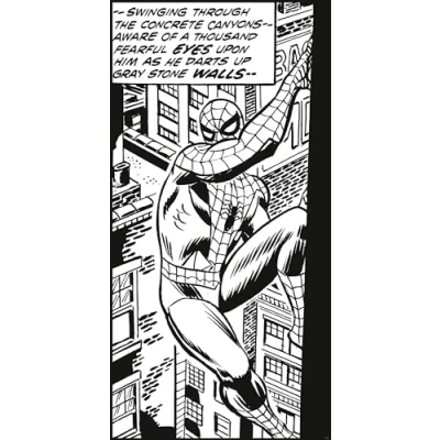 Abbildung von Komar Vliestapete &quot;Spider Man Classic Climb&quot;, 100x200 cm (Breite x Höhe)