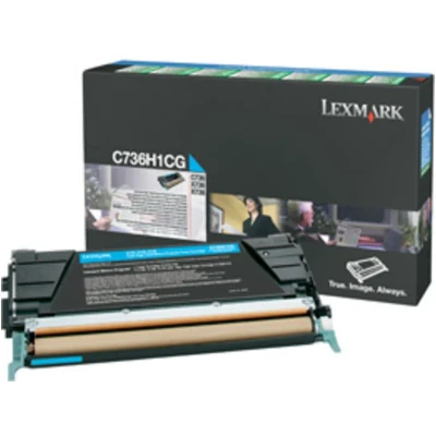 Abbildung von Lexmark C736H1CG Cyan Toner Hohe Kapazität