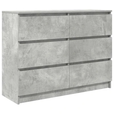 Abbildung von vidaXL Sideboard Betongrau 100x35x76 cm Holzwerkstoff (1 St)