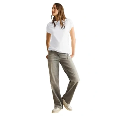 Abbildung von Cecil MIT Raffung Tshirt basic, Damen, Größe: Small, Weiß