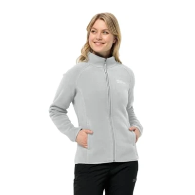 Abbildung von Jack Wolfskin Moonrise Fleecejacke, Damen, Größe: XL, Cool grey