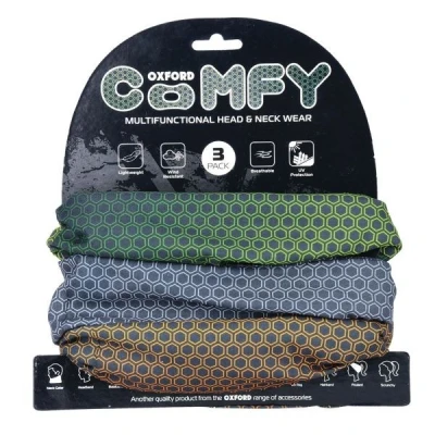 Abbildung von Oxford Snood Comfy, Größe OS (3 Pack), Grün / Blau Braun