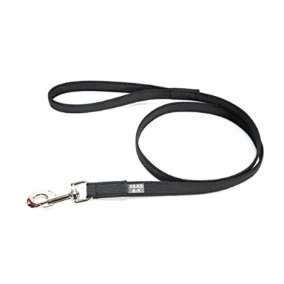 Abbildung von Julius K9 Hundeleine Leine Super Grip mit Handschlaufe schwarz/grau