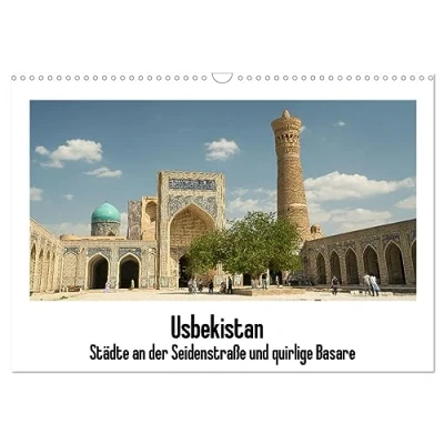 Abbildung von Usbekistan (Wandkalender 2025 DIN A3 quer), CALVENDO Monatskalender