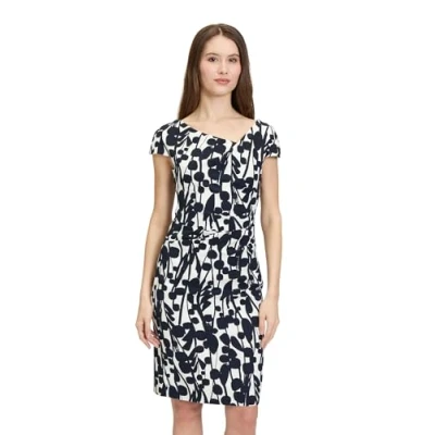 Abbildung von Vera Mont Etuikleid, Damen, Größe: 42, Cream dark blue