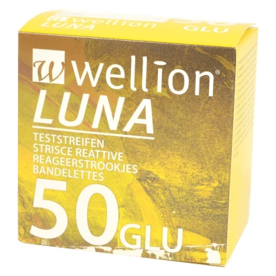 Abbildung von Wellion Luna Blutzuckerteststreifen